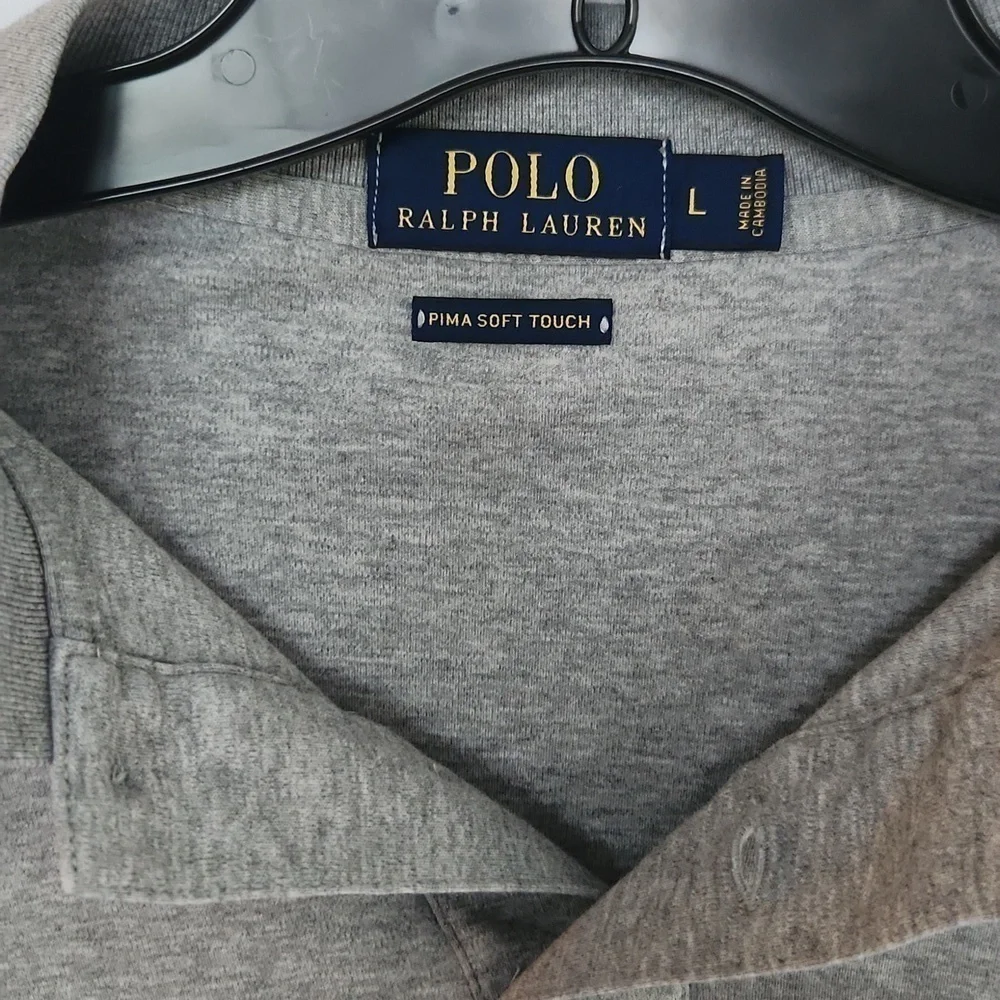 Polo Ralph Lauren Size Small  Men's Button Up polo gray. - Picture 8 of 11